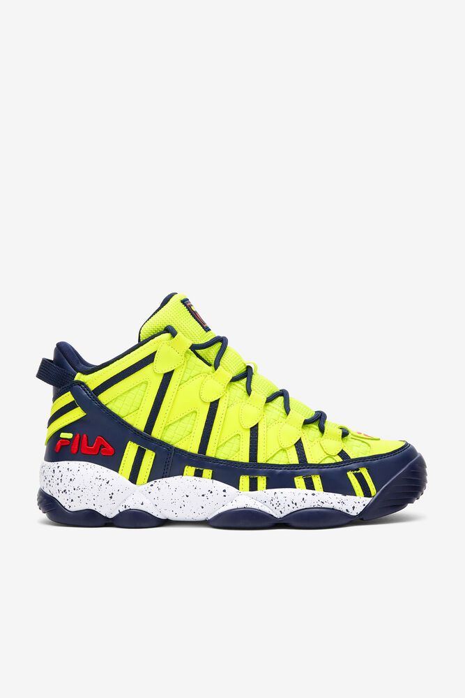 Fila Stackhouse Spaghetti Yellow/Black Sneakers Mens - NZ 31897-MQXG